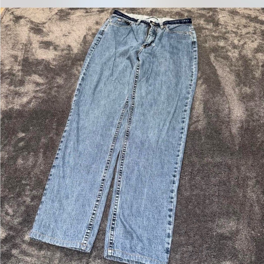 Classic woman Tommy Light Blue Straight-Leg Jeans